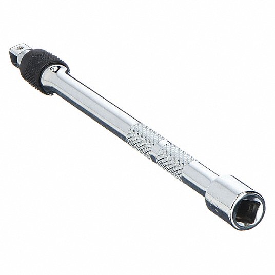 Socket Extension, Output Drive Size 1/4 inch, Output Drive Shape Square, Output Drive Gender Male, Chrome Socket Extension Proto J4761L