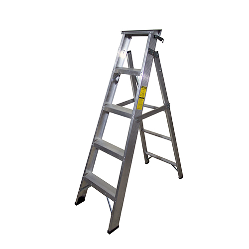 Aluminum Two-in-One Ladder Step 5 (1.5m to 2.6m) <br> TIO5 Ladder Reach TIO5