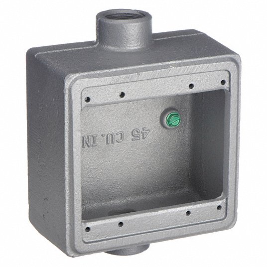 صندوق كهربائي مانع لتسرب الماء, عدد المداخل 2, الطول 4.63 بوصة صندوق كهربائي ابليتون الكتريك FDC-2-75