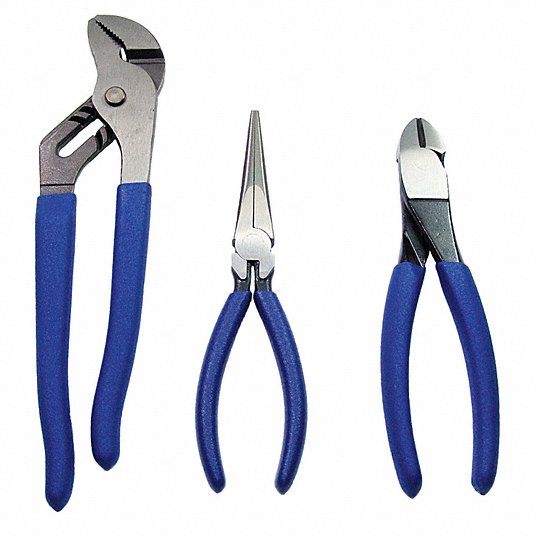 Plier Set, Blue, Fully Polished Plier Set Westward 10Z815