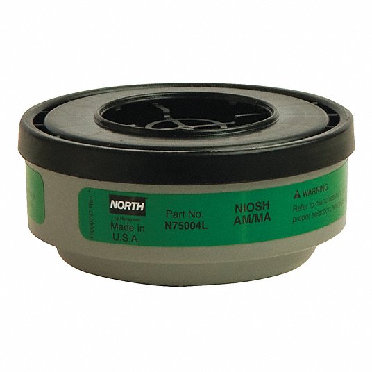 Cartridge, NIOSH Rating Ammonia (AM), Methylamine (MA), Green Cartridge Honeywell North N75004L