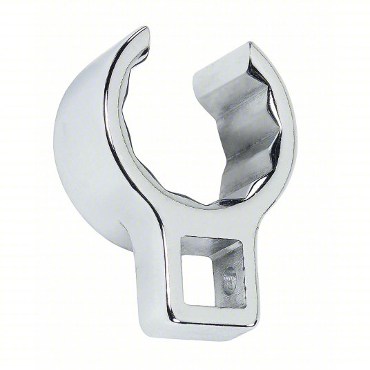 Crowfoot Socket Wrench, 1/2 inch Drive Size, 1 7/16 inch Head Size, 12-Point, Alloy Steel, Chrome Finish Crowfoot Socket Wrench Proto J5346FL