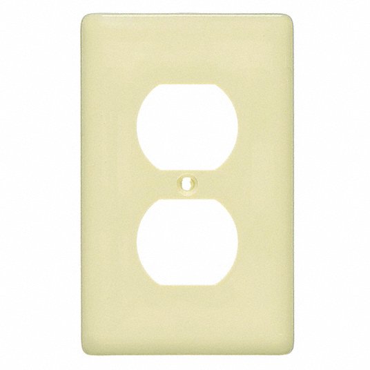 غطاء مفتاح حائط مزدوج, لون عاجي, العدد 1 غطاء مفتاح حائط هوبل ويرينج ديفيس كليمز NPJ8I