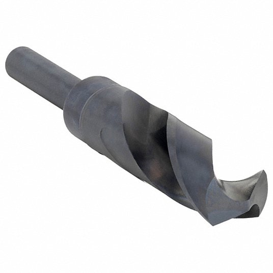 Reduced Shank Drill Bit, 1 in, 118 °, High Speed Steel, Black Oxide Drill Bit Chicago-Latrobe 55464