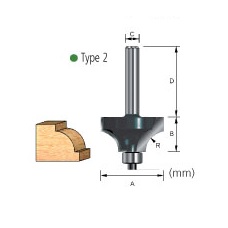 Beading Router Bit, 12 x 16mm Beading Router Bit Makita D-12681