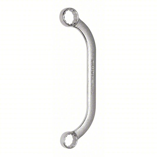Box End Wrench, Satin, 5/8 inch 3/4 inch Head Size, 7 1/4 inch Overall Length, Offset Box End Wrench Proto J1731