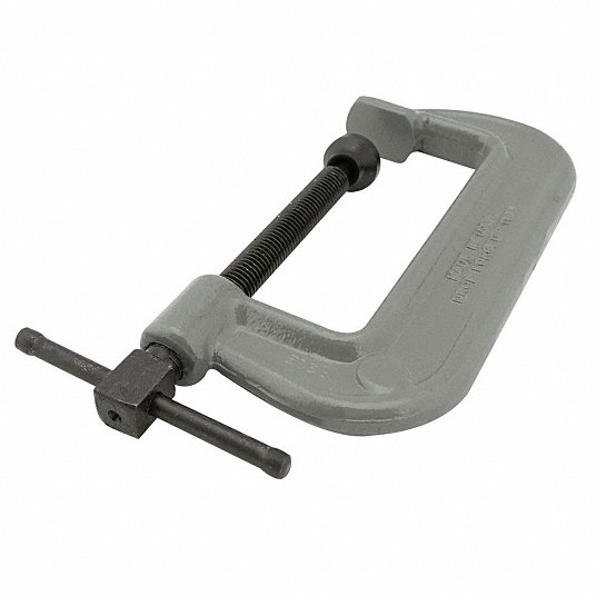 Extra Heavy Duty Forged Steel C-Clamp, 3 inch Max. Opening, 2 inch Throat Depth, Gray C-Clamp Wilton 103
