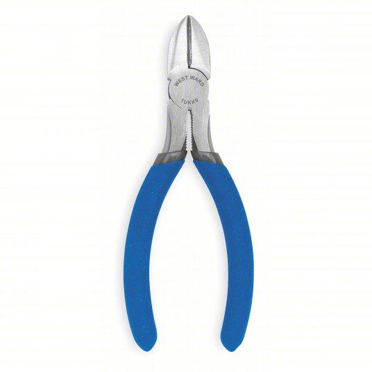 Diagonal Cutting Plier, 5/8-inch Jaw Length, 5-inch Overall Length, Blue Diagonal Cutting Plier Westward 1UKK9