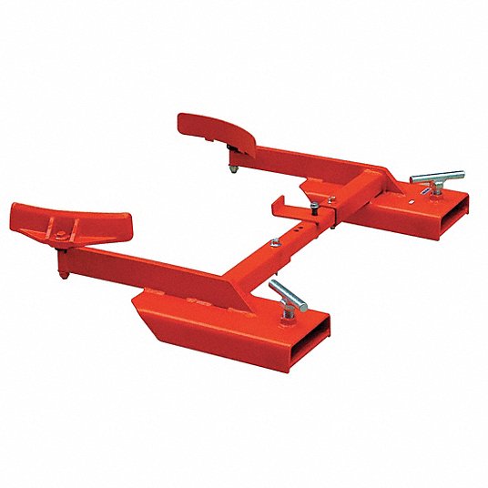 مرفق رفع البرميل بطرف شوكى, 30 جالونًا, 55 جالونًا, 1 أسطوانة, سعة التحميل 1000 رطل, الطول الإجمالي 6 بوصات × 24 بوصة × 30 بوصة مرفق رفع الأسطوانة دايتون 21VG44