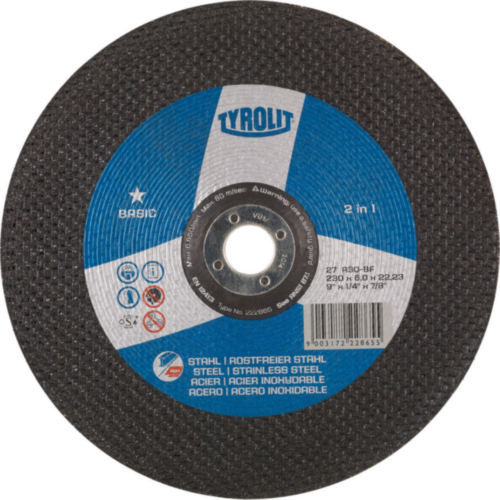 Grinding disc 9'' TYROLIT STD (230x6.0x22.23)