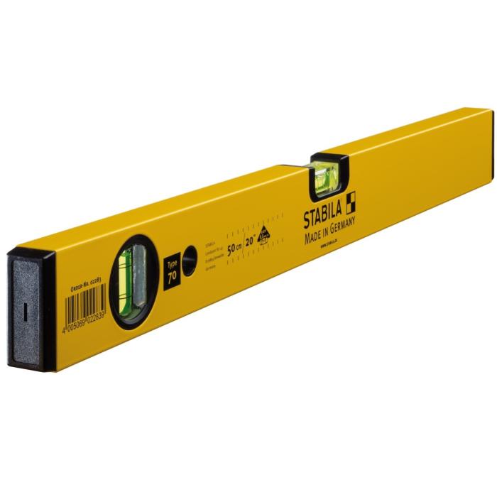 Type 70 Spirit Level, 50 cm Spirit Level Stabila 2283