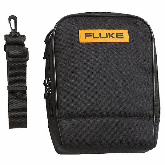 Soft Carrying Case, 2 In. H, 9 InD, Color Yellow/Black Carrying Case Fluke C115