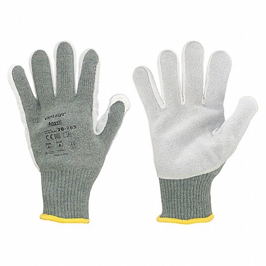Cut Resistant Gloves, A5 ANSI/ISEA Cut Level, 5 ANSI/ISEA Abrasion Level, Goatskin, 1 PR Gloves Ansell 70-765