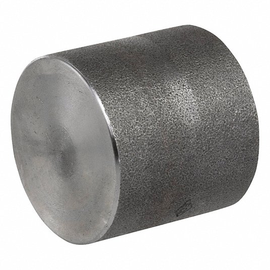304 Stainless Steel Cap, FNPT, 1/2Inch Pipe Size - Pipe Fitting Cap Grainger Approved S4034C 004