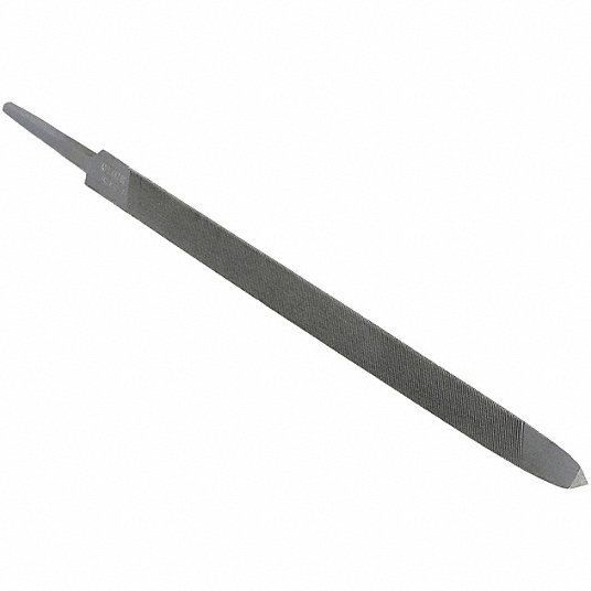 Machinists File, Triangular, Single-Cut, Smooth Cut, 6 inch Length without Tang, 15/64 inch Width Machinists File Nicholson 14665MN