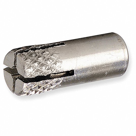 Drop-In Anchor, Plain, 303, 3/8 inch-16 Anchor Thread Size, 1/2 inch Anchor Diameter., 50 Packet Drop-In Anchor Red Head SRM-38