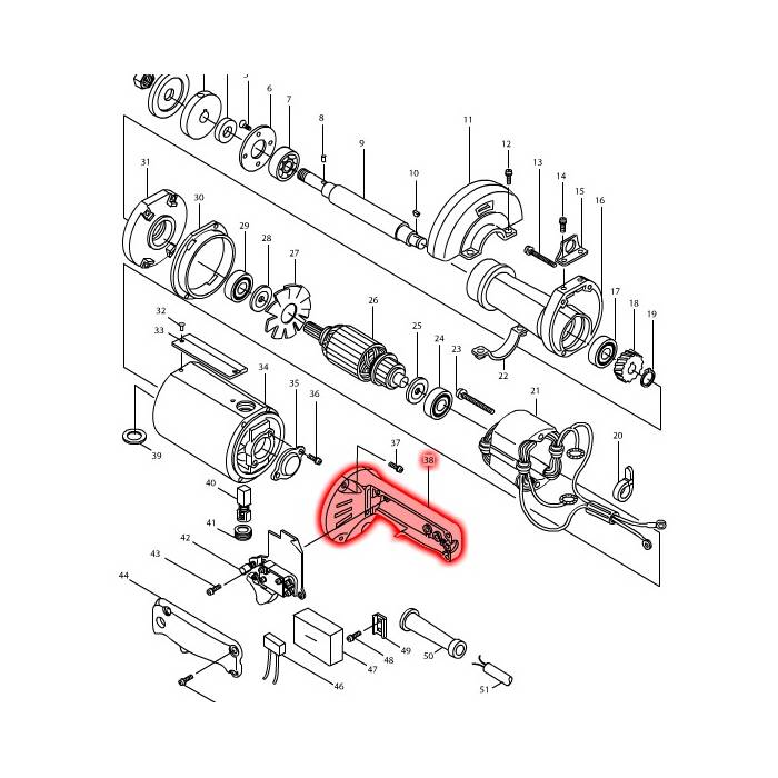 Handle For 9105 Handle Makita 317301-2