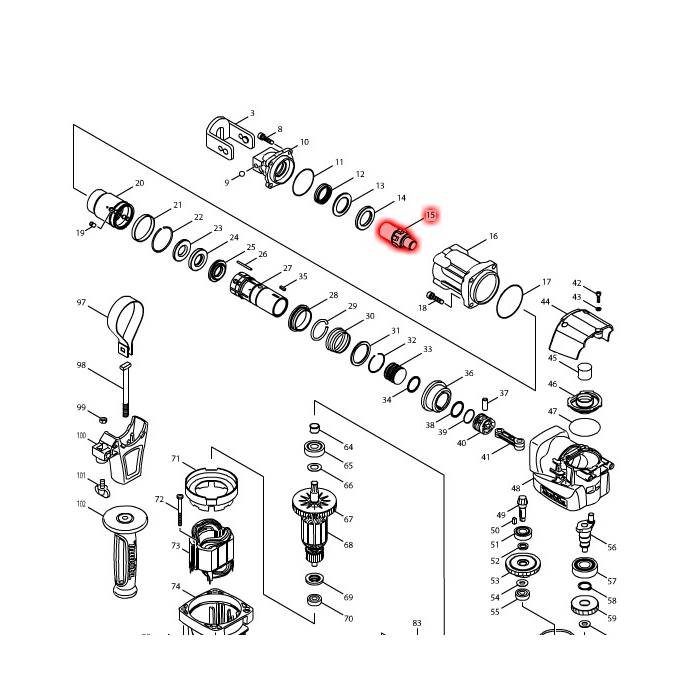 Impact Bolt For HR3530 Impact Bolt Makita 324772-6