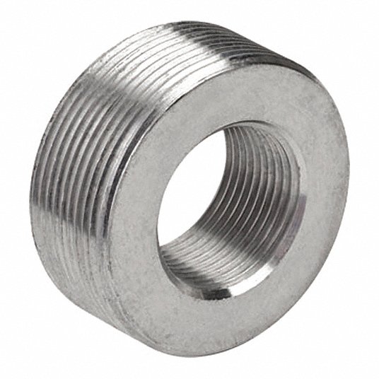 Reducing Bushing, 316 Stainless Steel, Polished, 1 1/2 in_1/2 in Trade Size, 1 27/32 in Overall Lg Reducing Bushing Calbrite S61500FB05