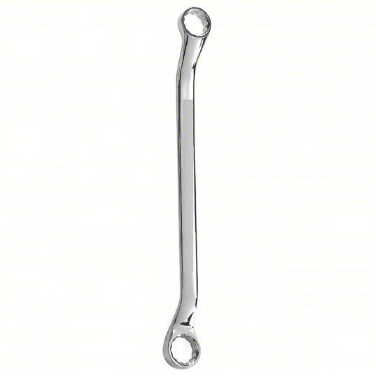Box End Wrench, Alloy Steel, Chrome, 30 mm_32 mm Head Size, 16 3/4 inch Overall Length, Offset Box End Wrench Westward 36A159