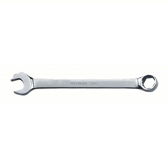 Combination Wrench, Alloy Steel, Satin, 11 1/2 inch Overall Length Combination Wrench Westward 36A248