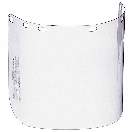 Face shield Visor, Clear, Polycarbonate, 8 in Visor Ht, 15.5 in Visor Wd Face shield Visor Honeywell North A8154