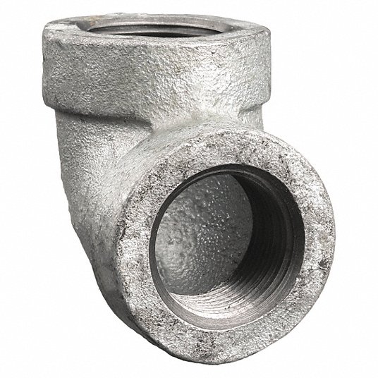 90° Elbow, Malleable Iron, 1/2Inch x 1/2Inch Pipe Size, NPT x NPT, Class 300 Elbow Grainger Approved 1LBG7