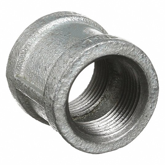 Coupling: Malleable Iron, 1 in x 1 in Pipe Size, NPT x NPT, Class 150 Coupling Grainger Approved 5P921