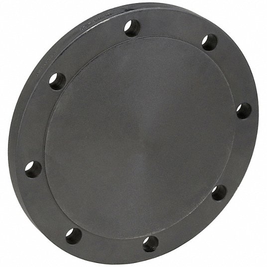 Pipe Flange: Steel, Blind Flange, Anodized, 6 in Pipe Size, Raised Face Blind Flange, 11 in Outside Diameter , Class 150 Pipe Flange Grainger Approved 4TXE8