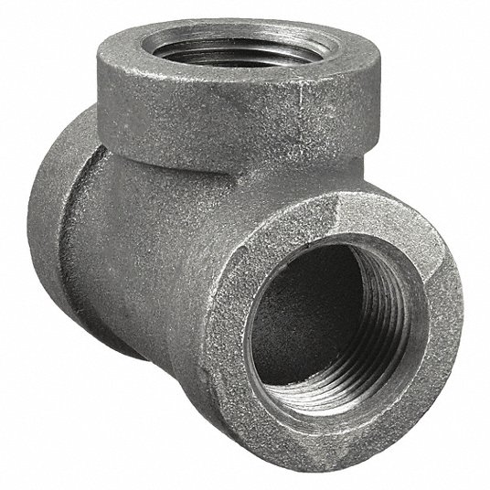 Tee: Malleable Iron, 1 in x 1 in x 1 in Pipe Size, Class 300 Tee Grainger Approved 1LBX6