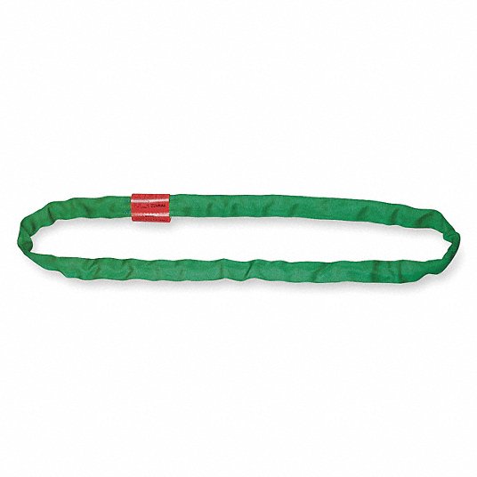 Round Sling, 6 ft Endless - Type 5 , 7/8 in Diameter, Color Green, Polyester Round Sling Lift-All EN60X6