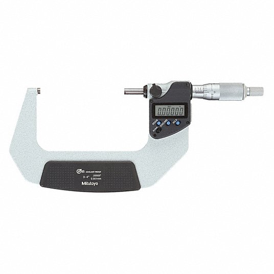 Electronic Micrometer, Range 3 in to 4 in, 76.2 to 101.6 mm, IP Rating IP654CGF7 Electronic Micrometer Mitutoyo 293-333-30