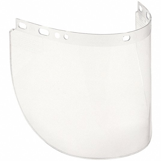 Face shield Visor, Clear, Polycarbonate, 8 in Visor Ht, 16.5 in Visor Wd Face shield Visor Honeywell BD-4178CLBP