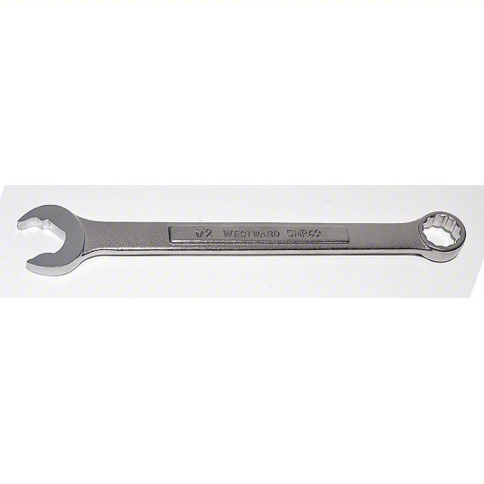 Combination Wrench, Alloy Steel, Satin, 1/2 inch Head Size, 6 5/8 inch Length, Offset Combination Wrench Westward 5MR69
