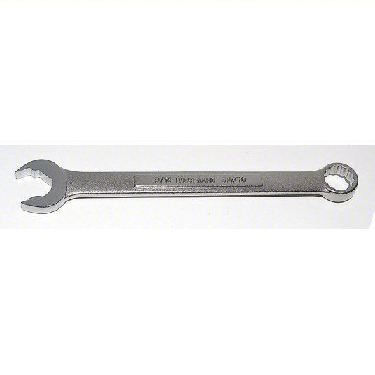 Combination Wrench, Alloy Steel, Satin, 9/16 inch Head Size, 7 1/4 inch Length, Offset Combination Wrench Westward 5MR70