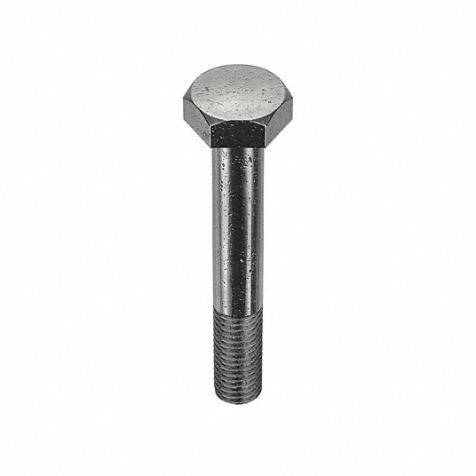 Heavy Hex Bolt, Carbon Steel, Plain, Fastener Length / 3 1/2Inch, Head Width 7/8 in, Thread Size 13, PK 10 Heavy Hex Bolt Grainger Approved HVHS.000035.50