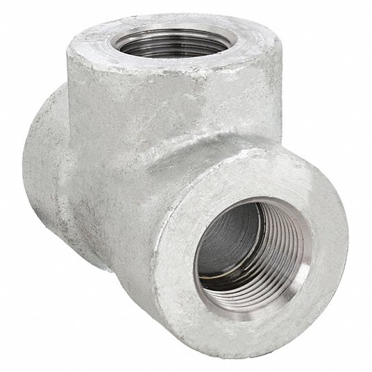 Tee, Forged Steel, 1/4Inch x 1/4Inch x 1/4Inch Pipe Size, NPT x NPT x NPT, Class 3000 Tee Grainger Approved 1MPE9
