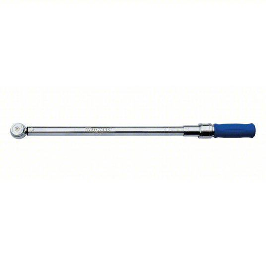 Micrometer Torque Wrench, Foot-Pound, Newton-Meter, Drive Size 1/2 inch Micrometer Torque Wrench Westward 6PAJ8