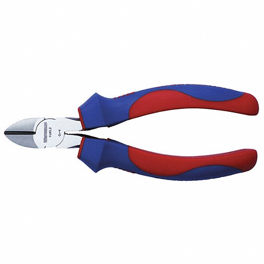 Diagonal Cutting Plier, Flush, Straight, Narrow, 7/8 in Jaw Lg, 3/8 in Jaw Wd, 6 in Overall Lg Diagonal Cutting Plier Westward 1UKL2