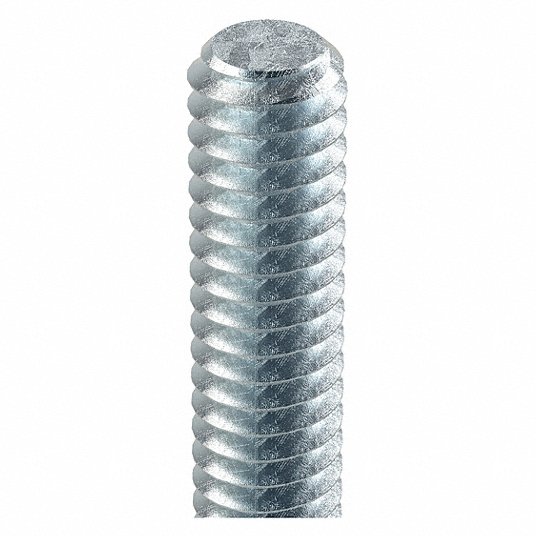 Fully Threaded Rod, Steel, Grade A, 1/4Inch-20, 3 ft. Length Fully Threaded Rod Grainger Approved U20300.025.3600