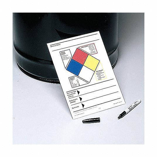 NFR Hazard Data Label, PK 100 Data Label Brady 20326-1VLS