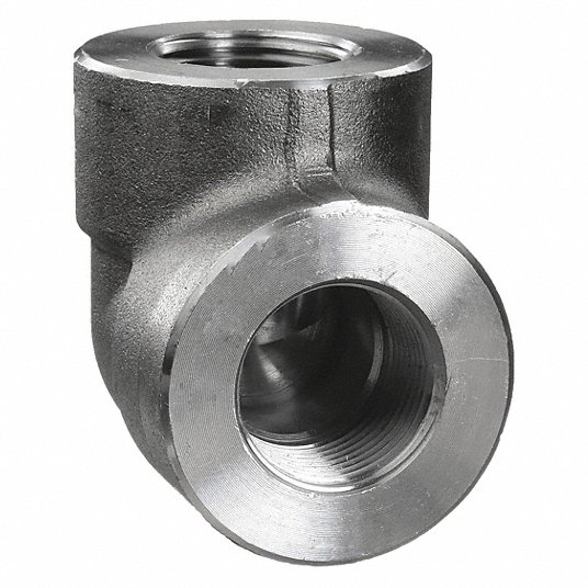 90° Elbow, Forged Steel, 1Inch x 1Inch Fitting Pipe Size, Female NPT x Female NPT Elbow Grainger Approved 1MMU6