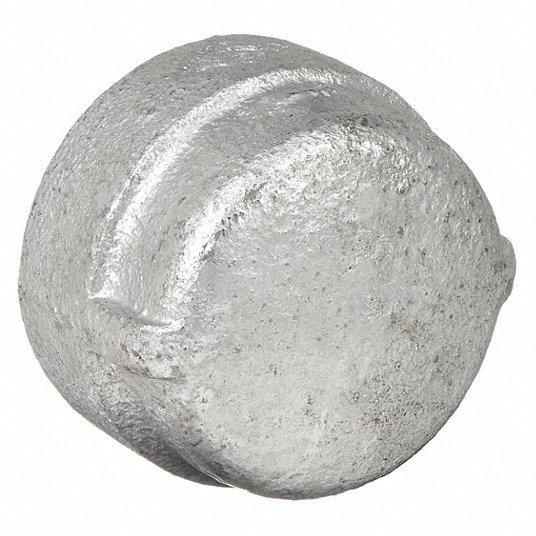 Galvanized Malleable Iron Cap, 3/4 Cap Grainger Approved 1LBR2
