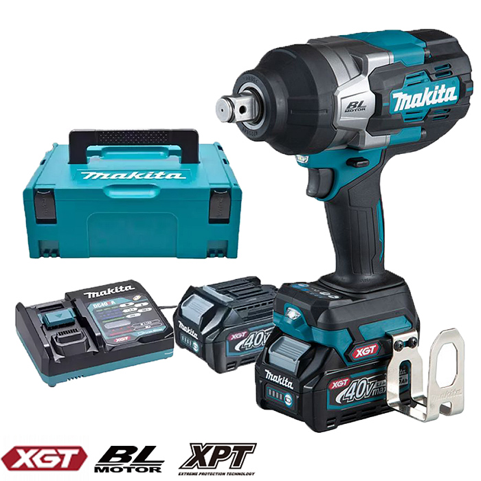 Cordless Brushless Impact Wrench, 40V, 19 mm ( 3/4 inch ), 1800 rpm, 2030 Nm, 4.2 Kg Cordless Impact Wrench Makita TW001GM201