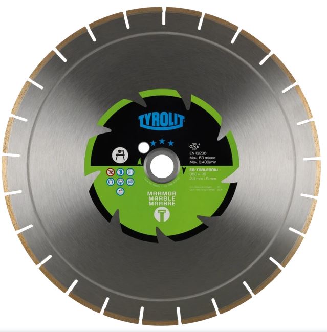 Diamond Blade For Marble, 180 X 3 X 22,23mm Diamond Blade Tyrolit 315966