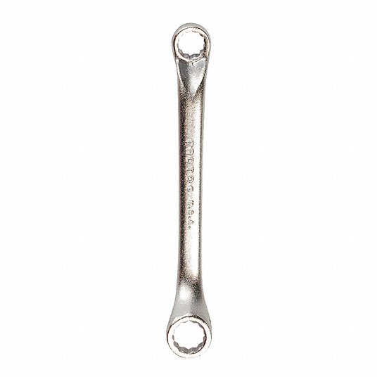 Box End Wrench, Satin, 1/2 inch_9/16 inch Head Size, 5 3/8 inch Overall Length, Offset head Box End Wrench Proto J1126