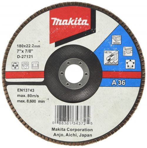 Accessories, Flap Disc Series, A36, 180mm Flap Disc Series Makita D-27121