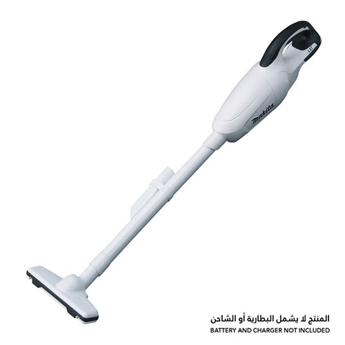 مكنسة لاسلكية، صندوق غبار 650 مل، 18 فولت، قوة الشفط 30 واط، أقصى شفط 4.2 كيلو باسكال، لون أبيض 1.2 كجم مكنسة لاسلكية ماكيتا DCL180ZW
