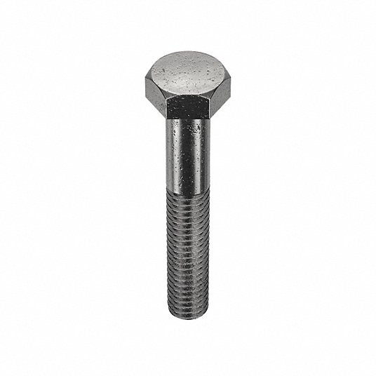 Hex Head Cap Screw: Carbon Steel, Plain, Thread 5/16Inch-18, Head Width 1/2Inch, , 10Pcs Hex Head Cap Screw Grainger Approved HXCS.001677.50