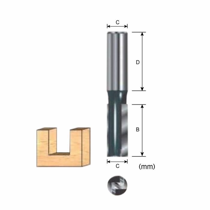 Accessories, Router Bits - Straight Bit (10mm) Accessories Makita D-13421